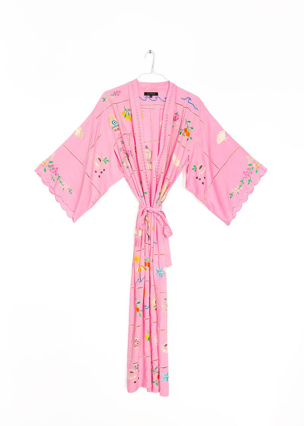 Italian Affair Kimono in Orchid Pink, from Zaimara