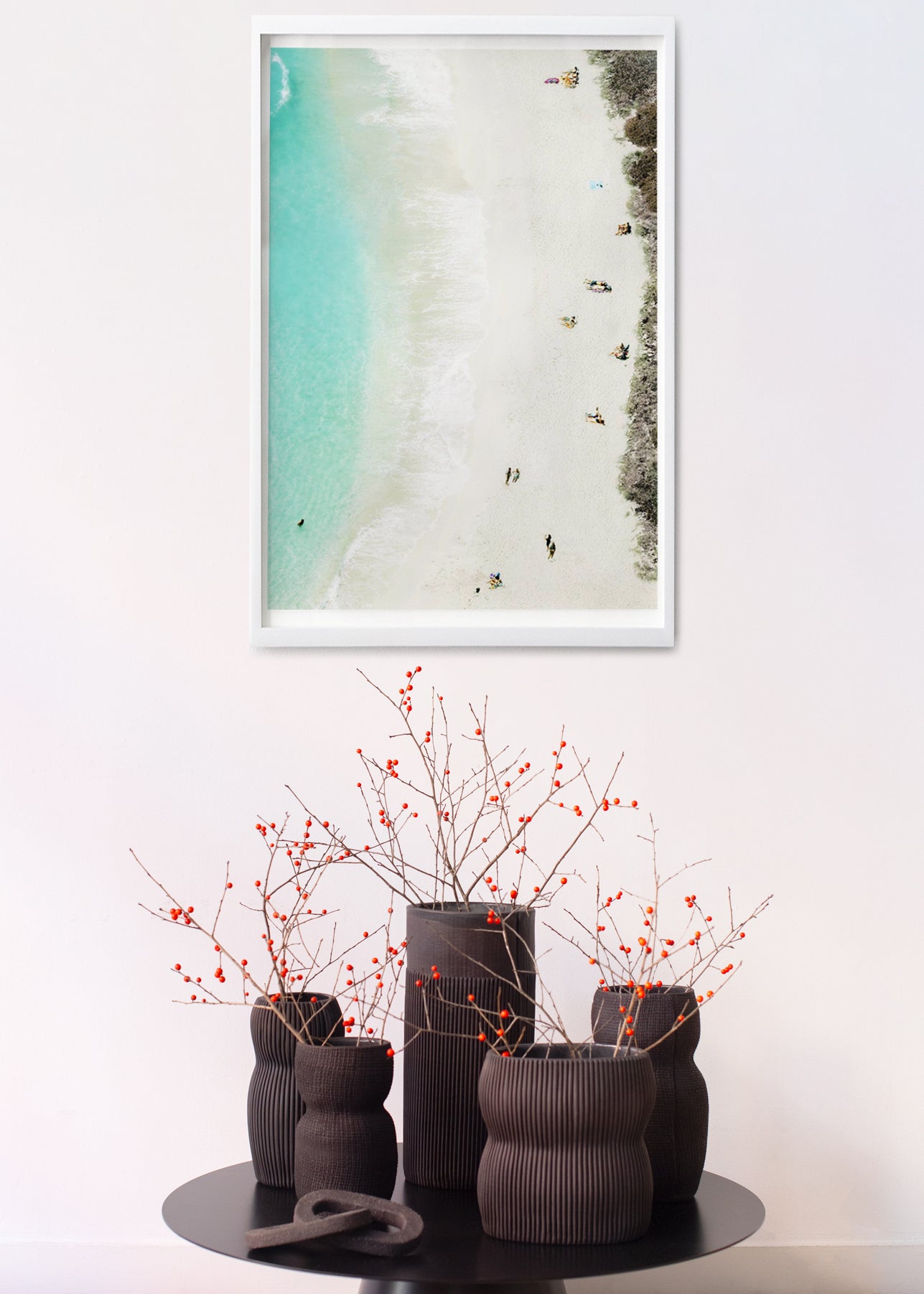 Walking on the Beach by Stephane Dessaint