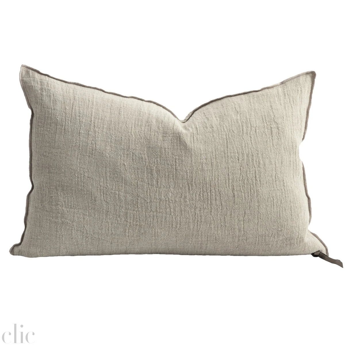 Washed Crepon Pillow 16x24 in Natural, from  Maison de Vacances
