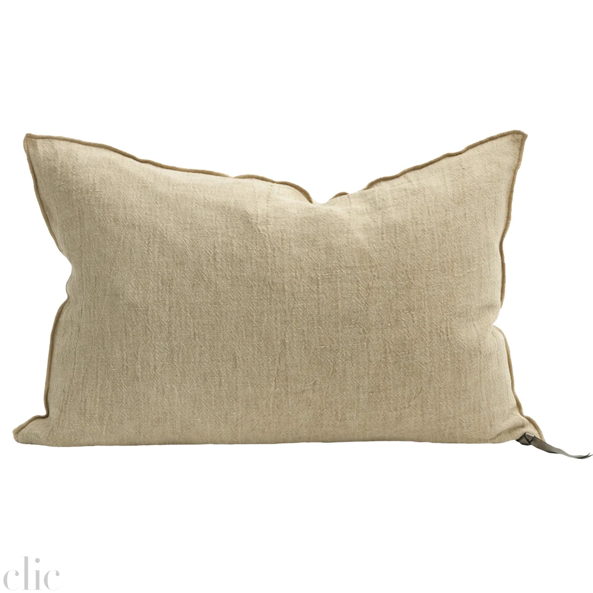 Washed Crepon Pillow 16x24 in Orgeat, from Maison de Vacances
