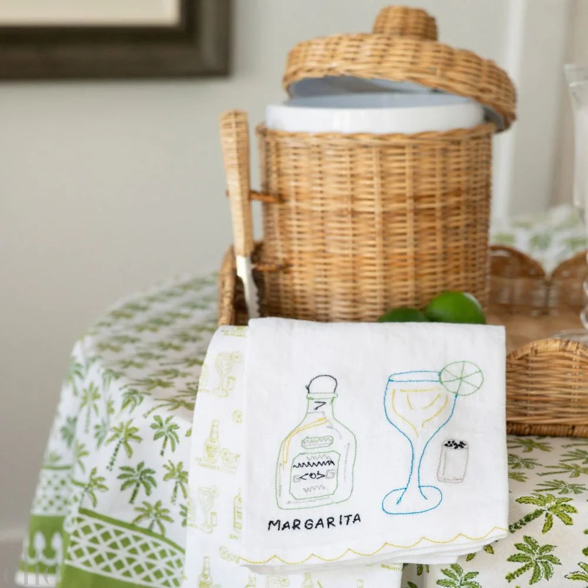 Set of 2 Margarita Linen Tea Towels
