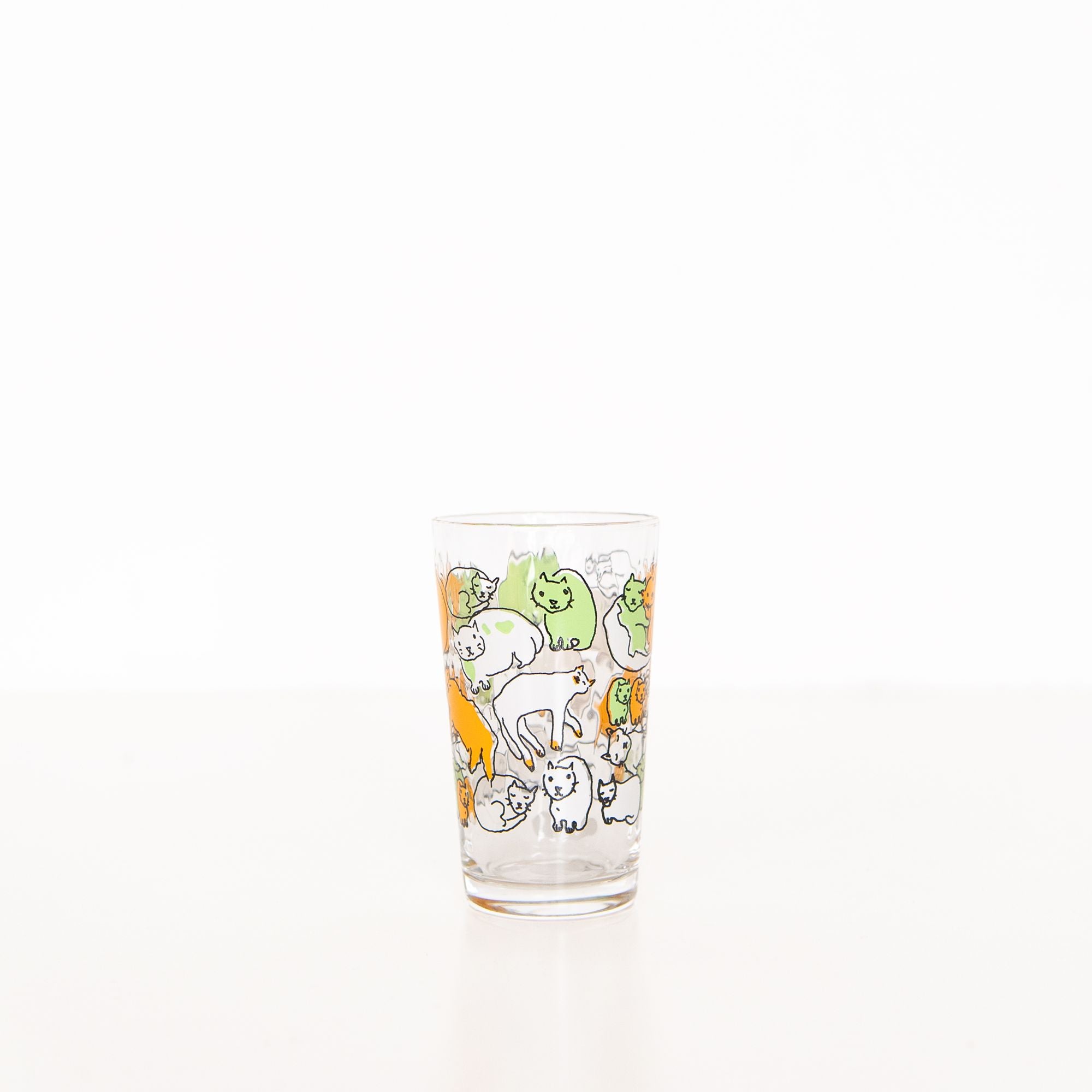 Cat Tumbler in Orange and Green, from Aderia