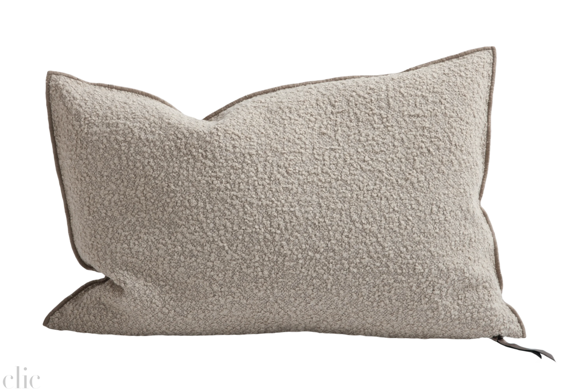 Wooly Vice Versa Pillow 16 x 24 in Natural, from Maison de Vacances