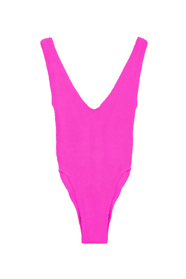 Marbella Scoop Neck One Piece in Hot Pink, from Love & Bikinis