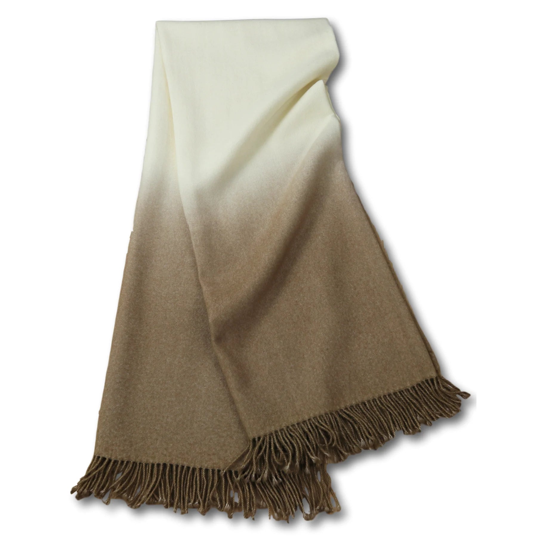 Dip Dyed Throw in Camel, from Johanna Howard Home