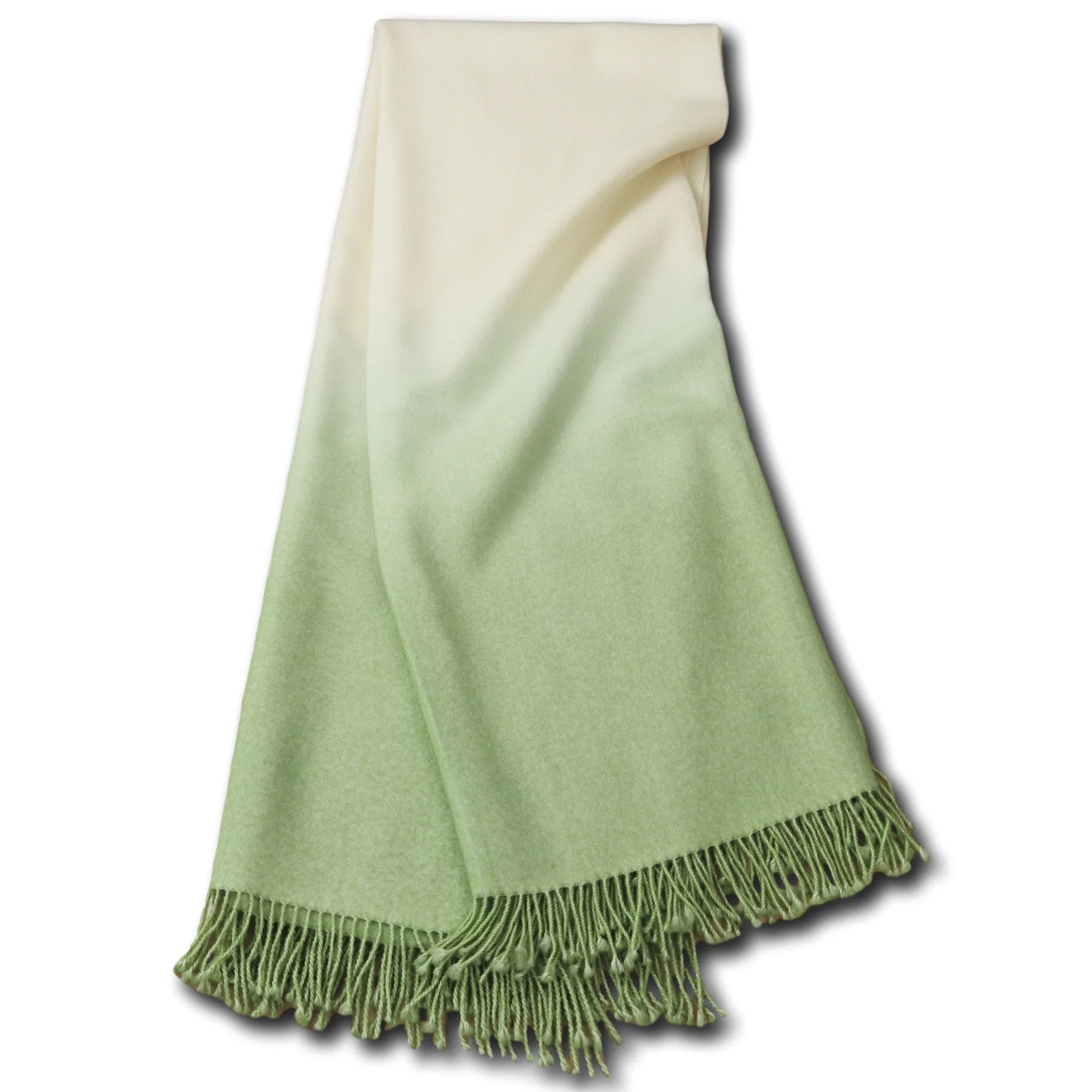 Dip Dyed Throw in Willow Green, from Johanna Howard Home