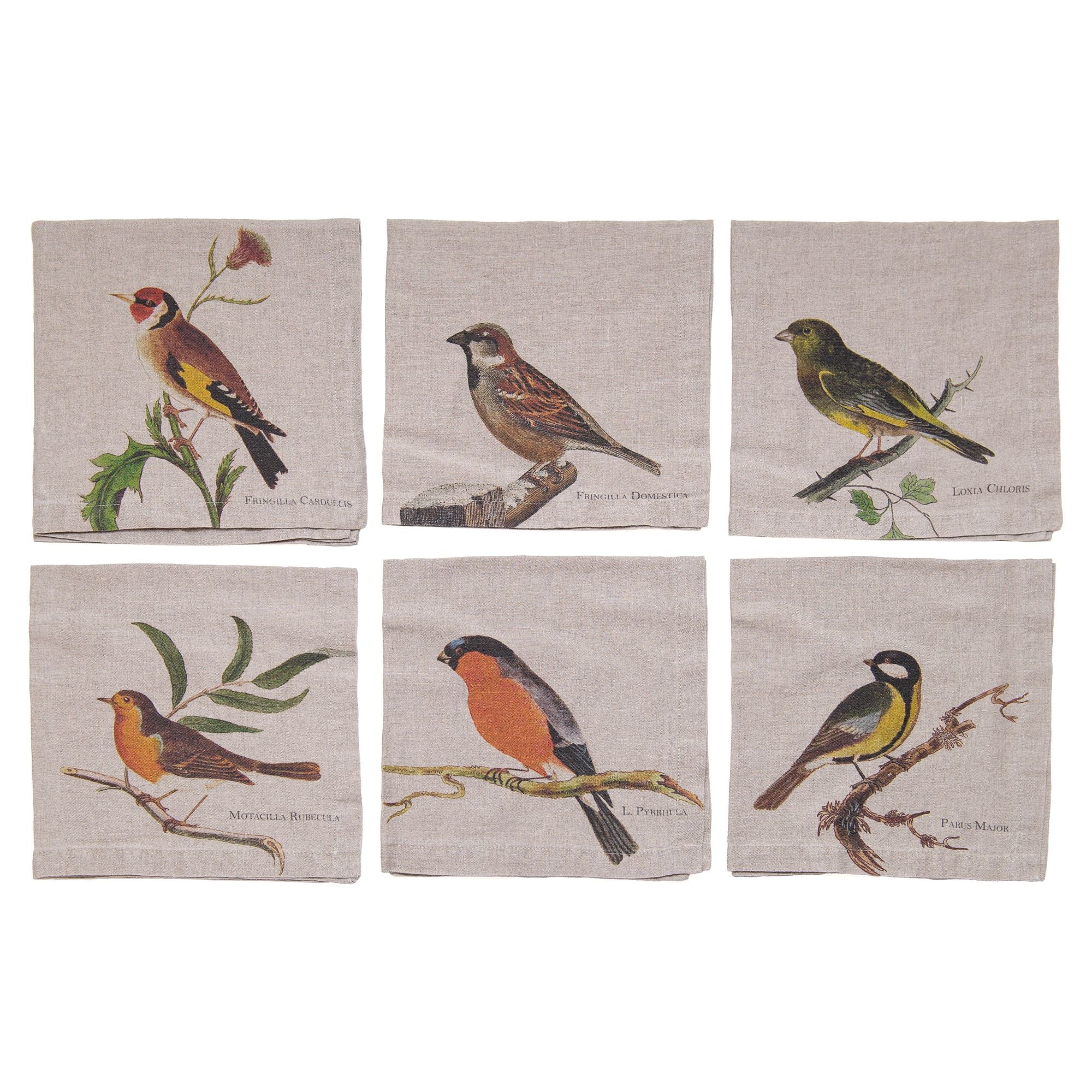 Birds Napkins, from Linoroom