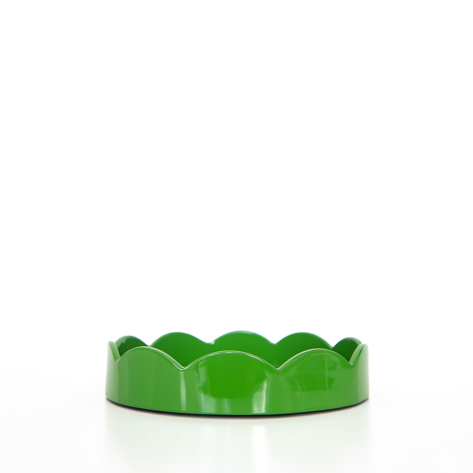 Round Scallop Tray in Leaf, From Addison Ross