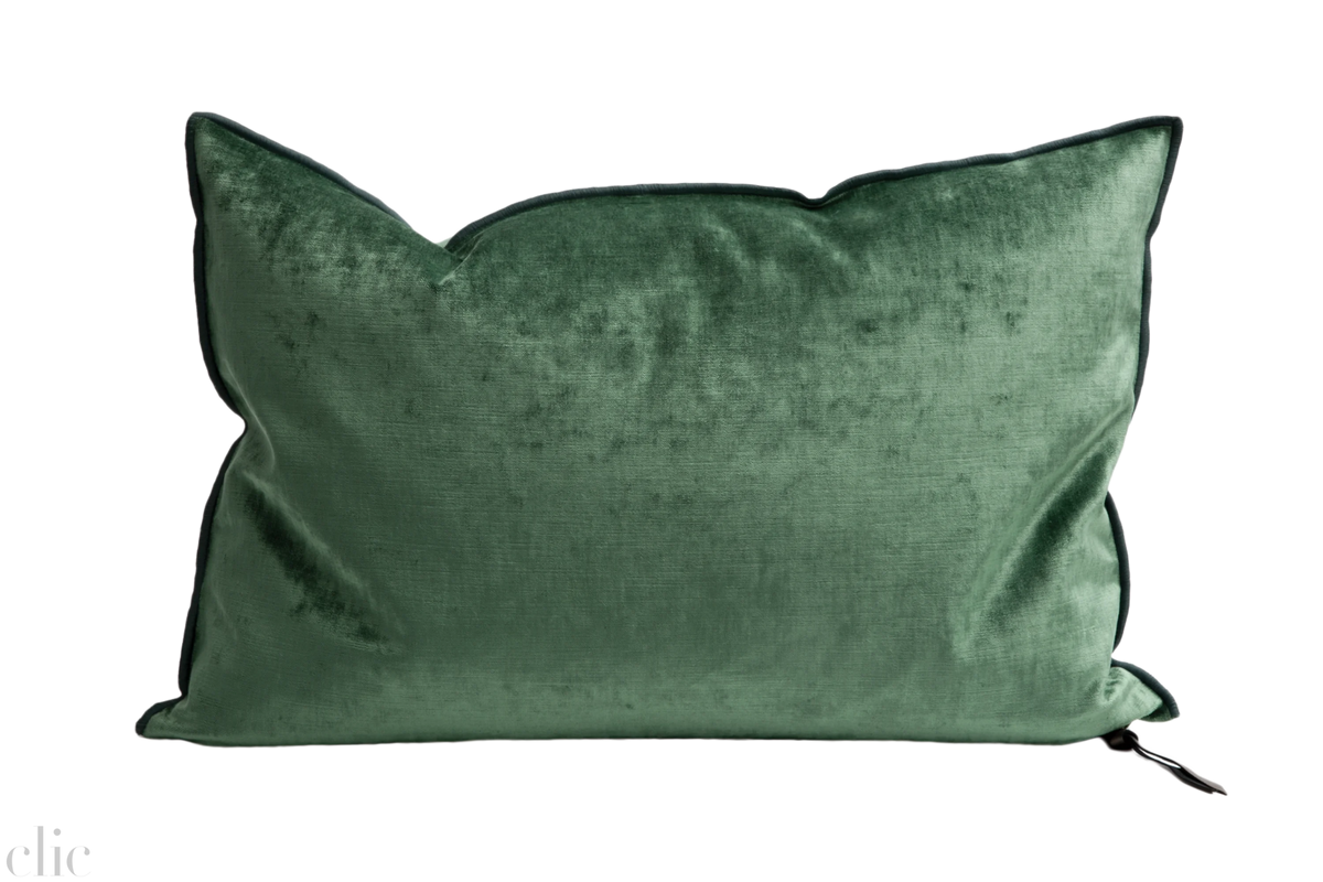 Velvet Pillow 16x24 in Forest, from Maison De Vacances