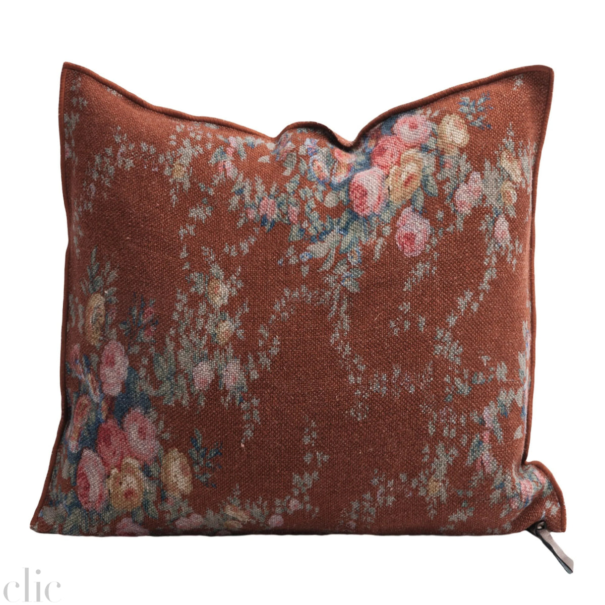 Wabi Sabi Pompadour Argile Pillow 20x20, from Maison de Vacances