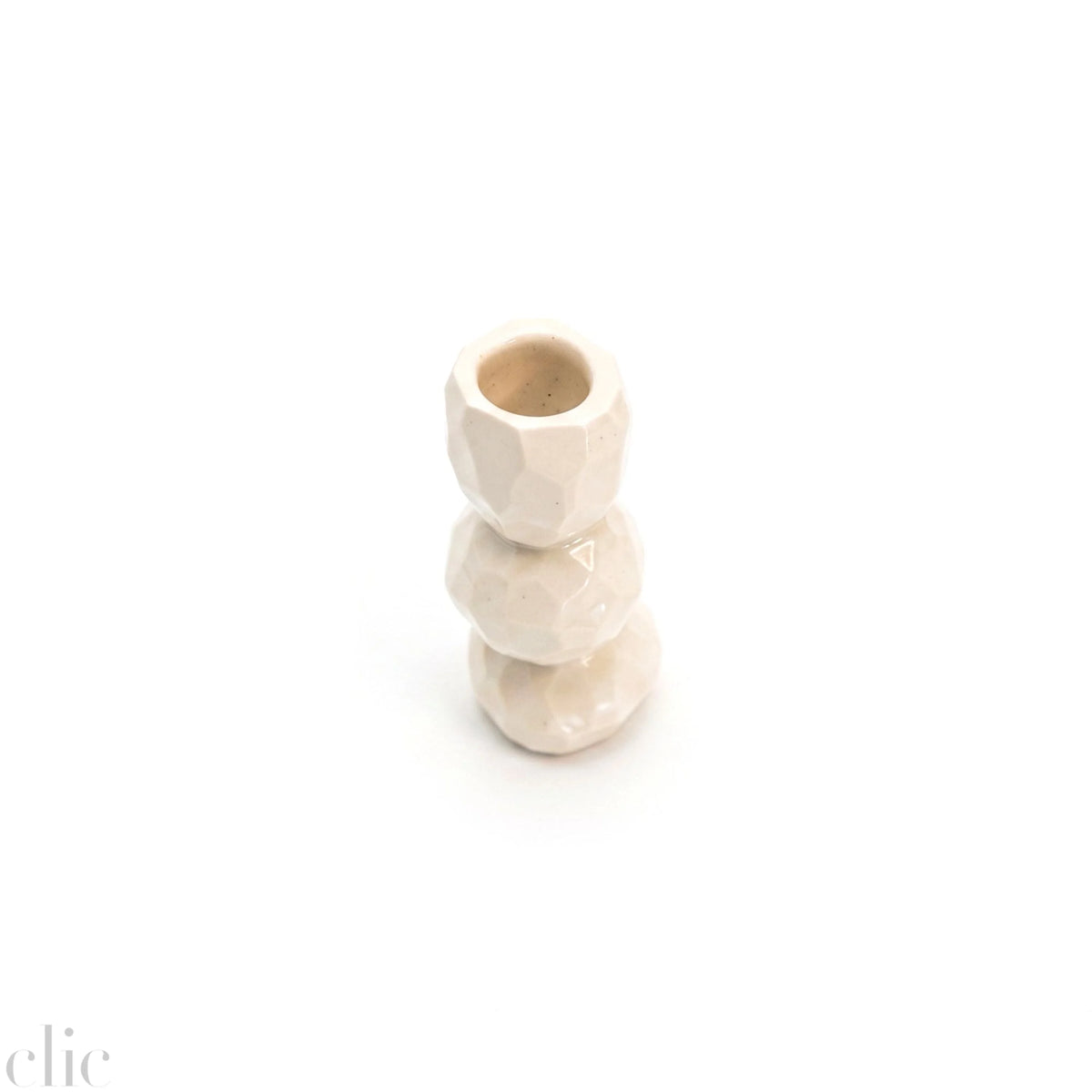 Medium Carved Candkestick Holder