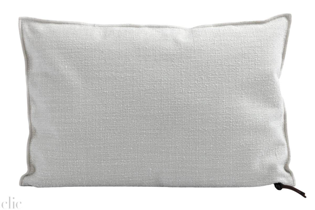 Canvas In & Outdoor Cabana Pillow 16 x 24 in Off White, from Maison de Vacances