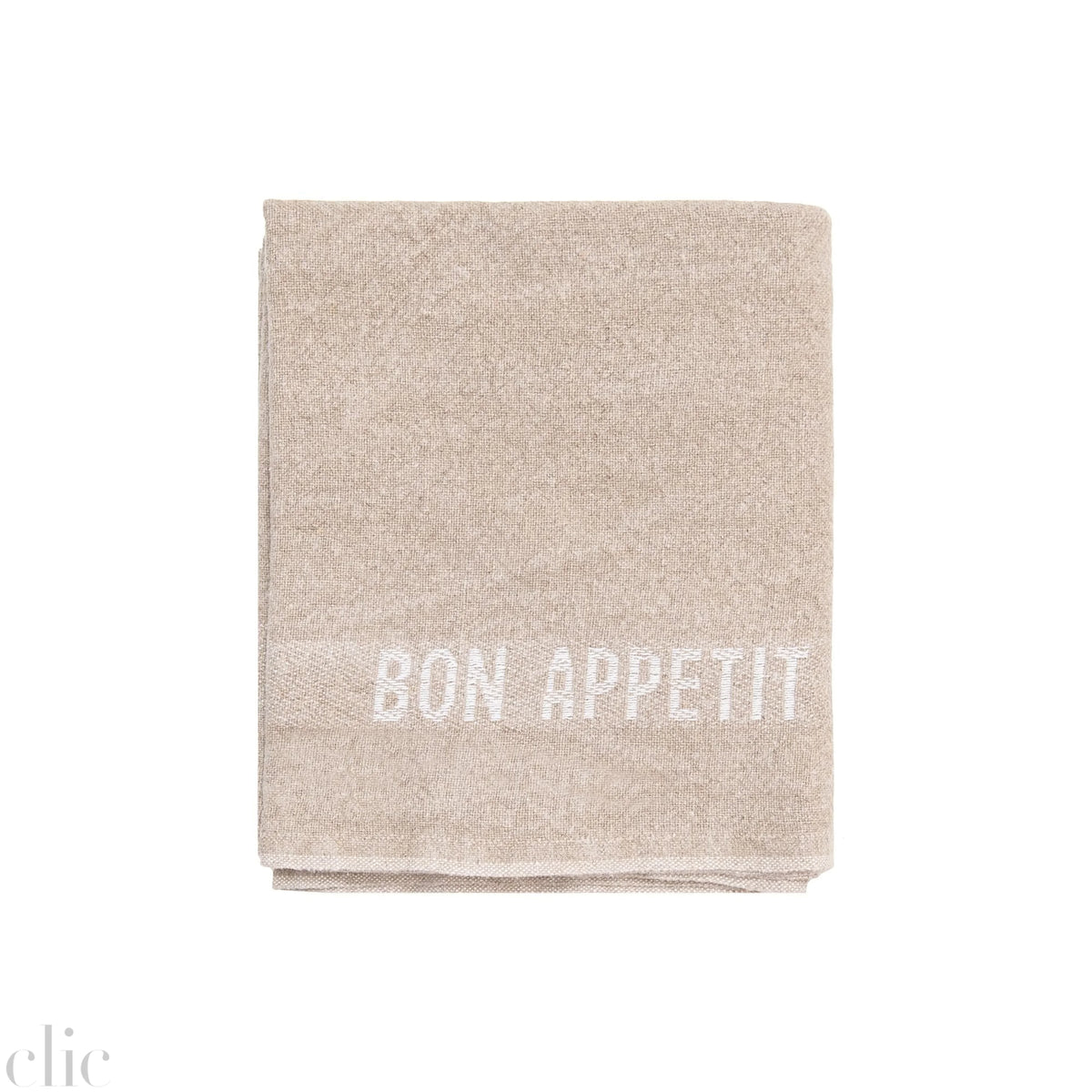 Bon Appetit Table Runner in White, from Charvet Editions