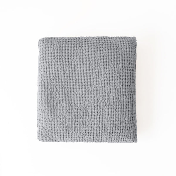 Wafflw throw in Beige and Light Grey, from Magic Linen