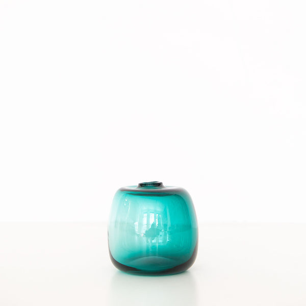 Big Gem Square Vase in Lagoon, from Gary Bodker
