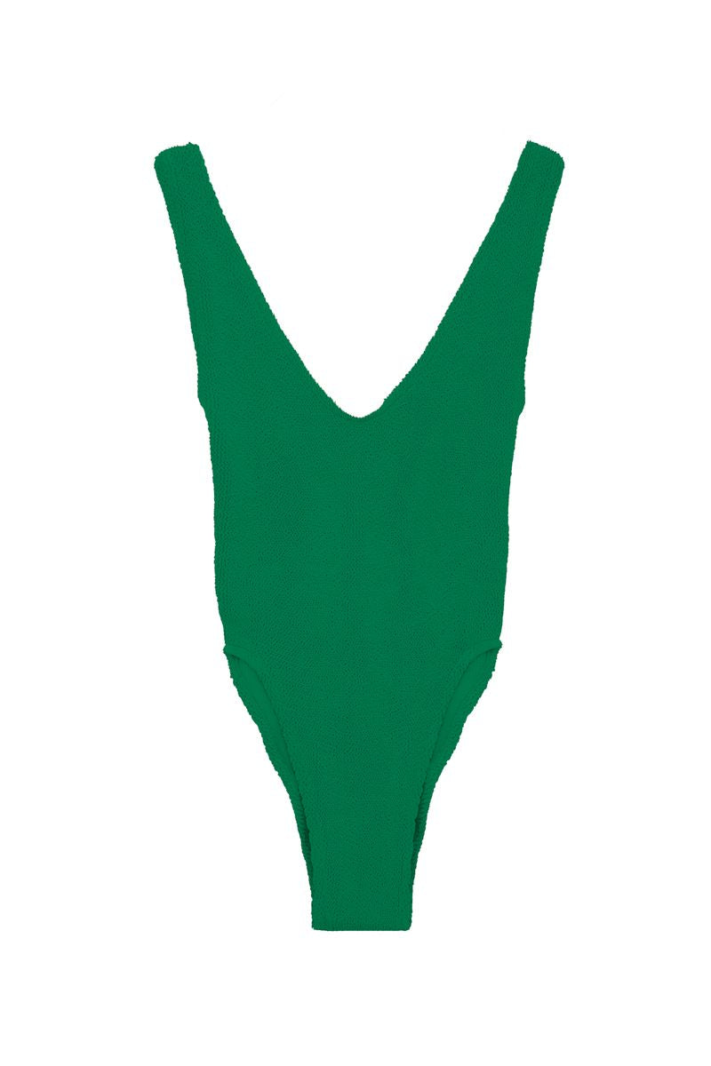 Marbella Scoop Neck One Piece in Jade, from Love & Bikinis