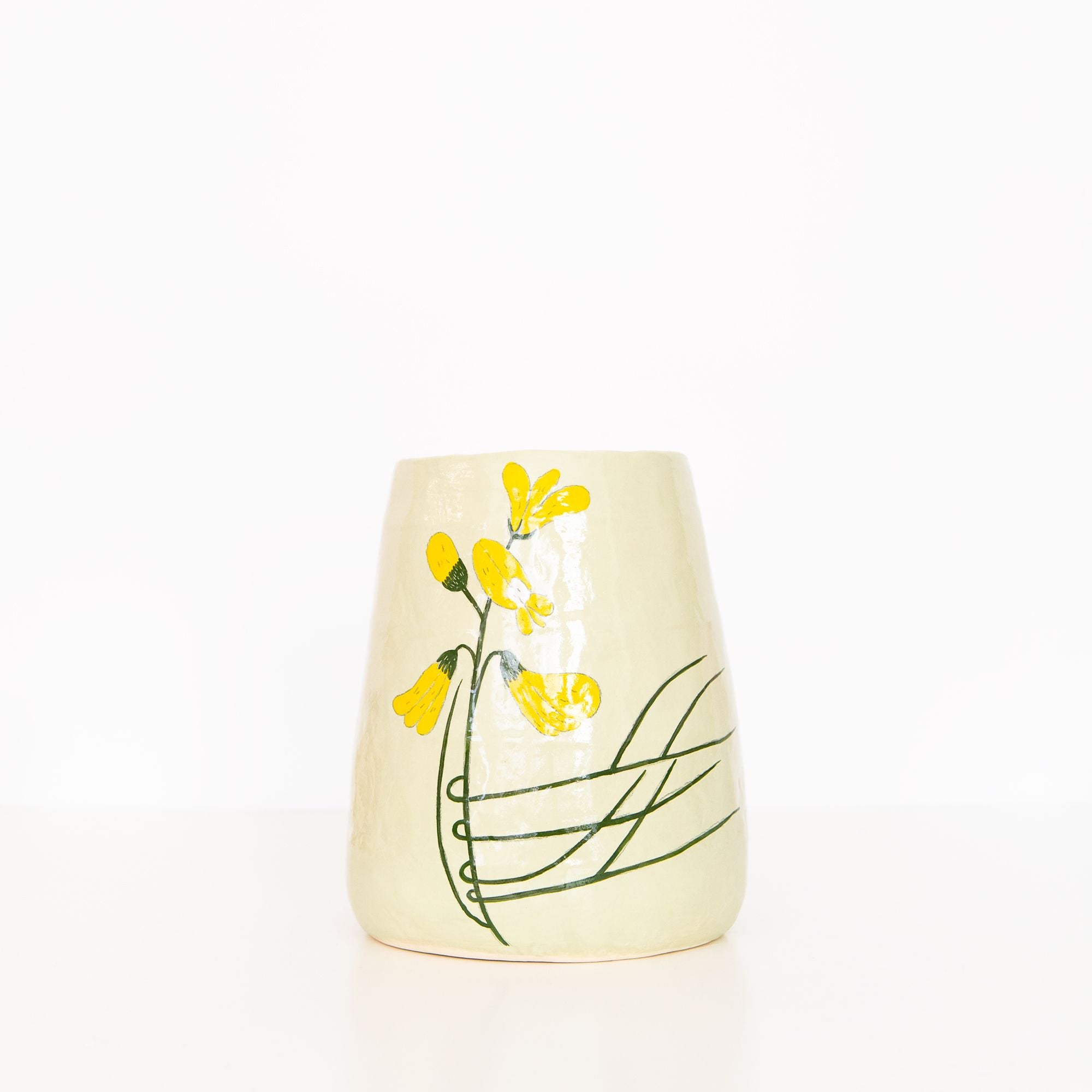 Medium Flower Vase in Green, from Gemma Orkin Ceramics