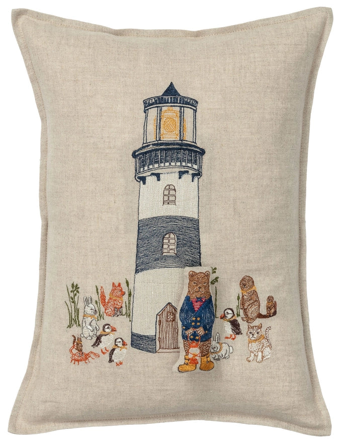 Lighthouse Friends Pocket Pillow, from Coral & Tusk