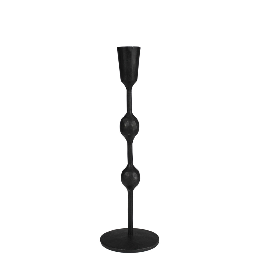 Medium Adonis Taper Iron Candle Holder, from HomArt