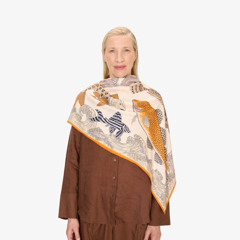 Poseidon scarf in Pastel, from Inoui Editions