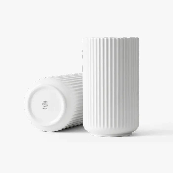 Lyngby Vase 9.8" in White, from Lyngby Porcelaen