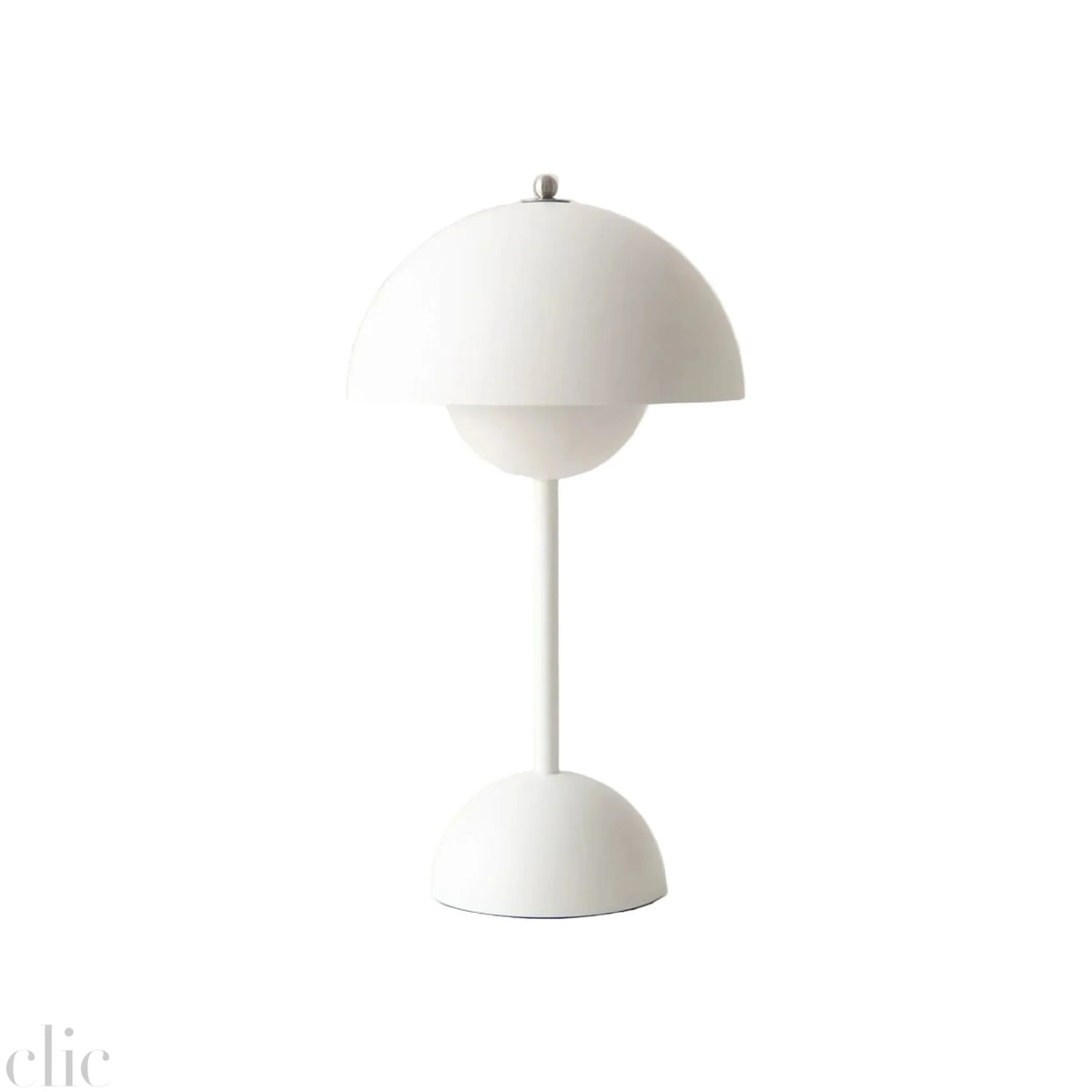 Flower Pot Table Lamp in Matte White, from Verner Panton