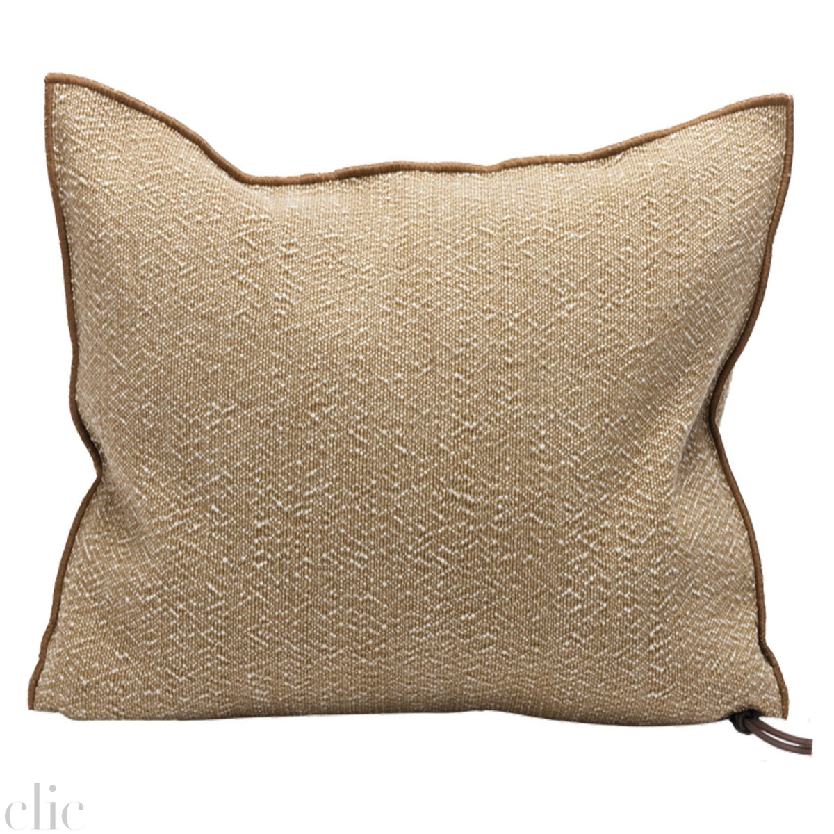 Canvas Outdoor Puglia Pillow 26x26 in Sable, from Maison de Vacances