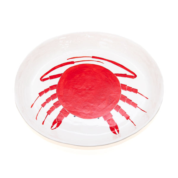 XL Oval Sea Themed Crab Platter, from Gemma Orkin Ceramics