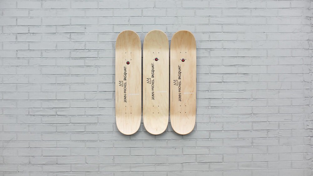 Jean-Michel Basquiat Warrior, from the Skateroom – Clic