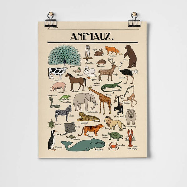 Les Animaux Fine Art Print, from Roomytown