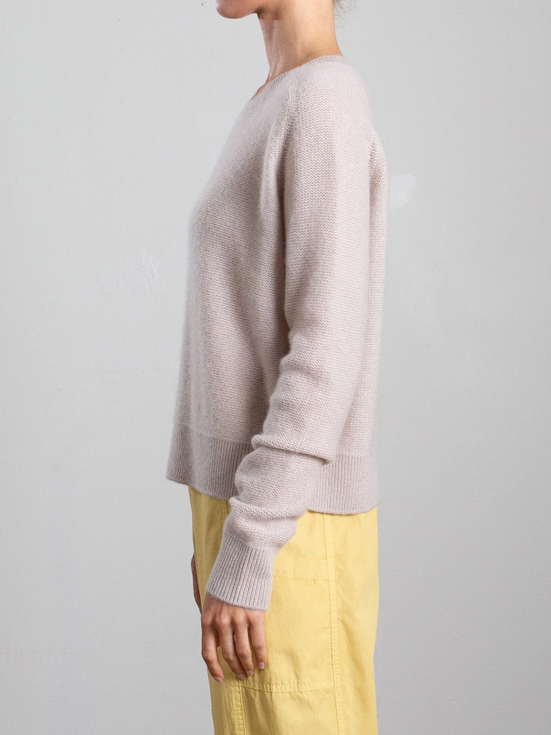 Adrian Cashmere Crewneck in Jute, from Pharaoh