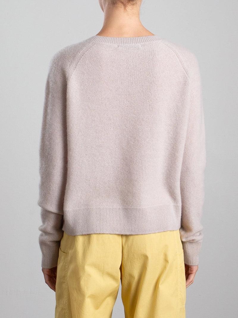 Adrian Cashmere Crewneck in Jute, from Pharaoh