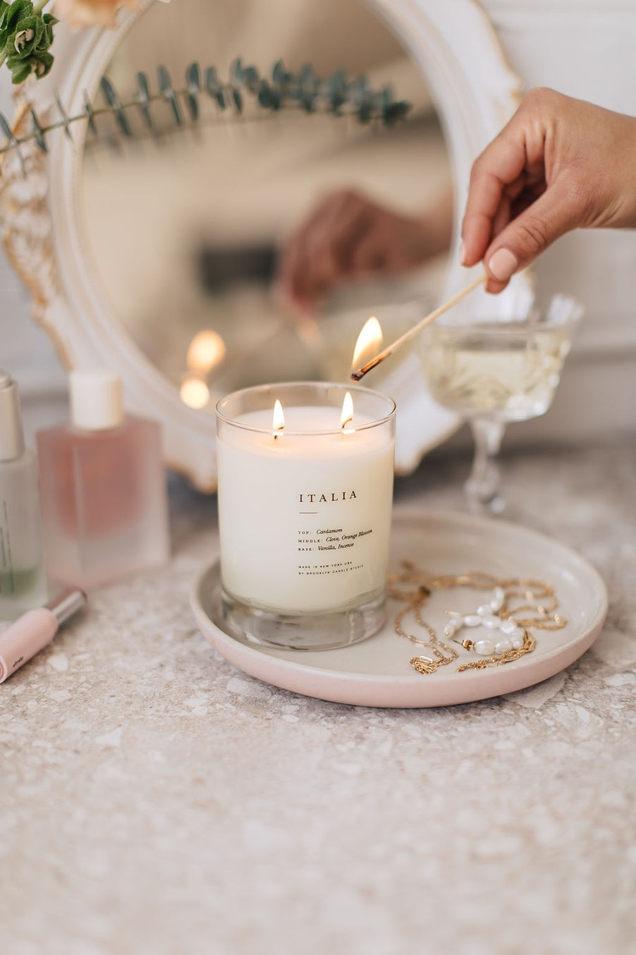 Italia Escapist 2-Wick Candle, from Brooklyn Candles