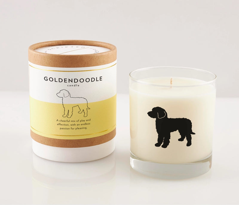 Goldendoodle Dog Soy Candle, from Scripted Fragrence