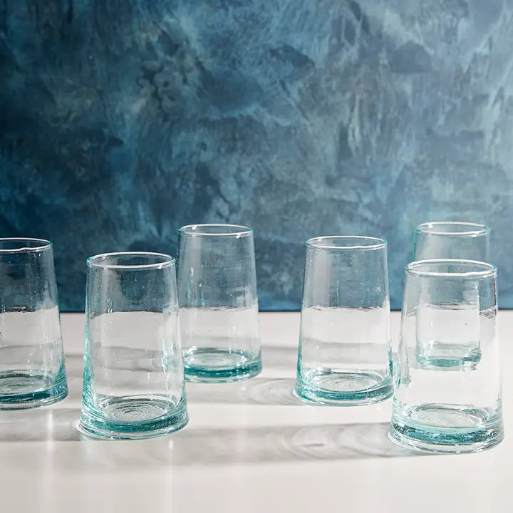 Moroccan Cone Glassware in Clear, from Verve Culture