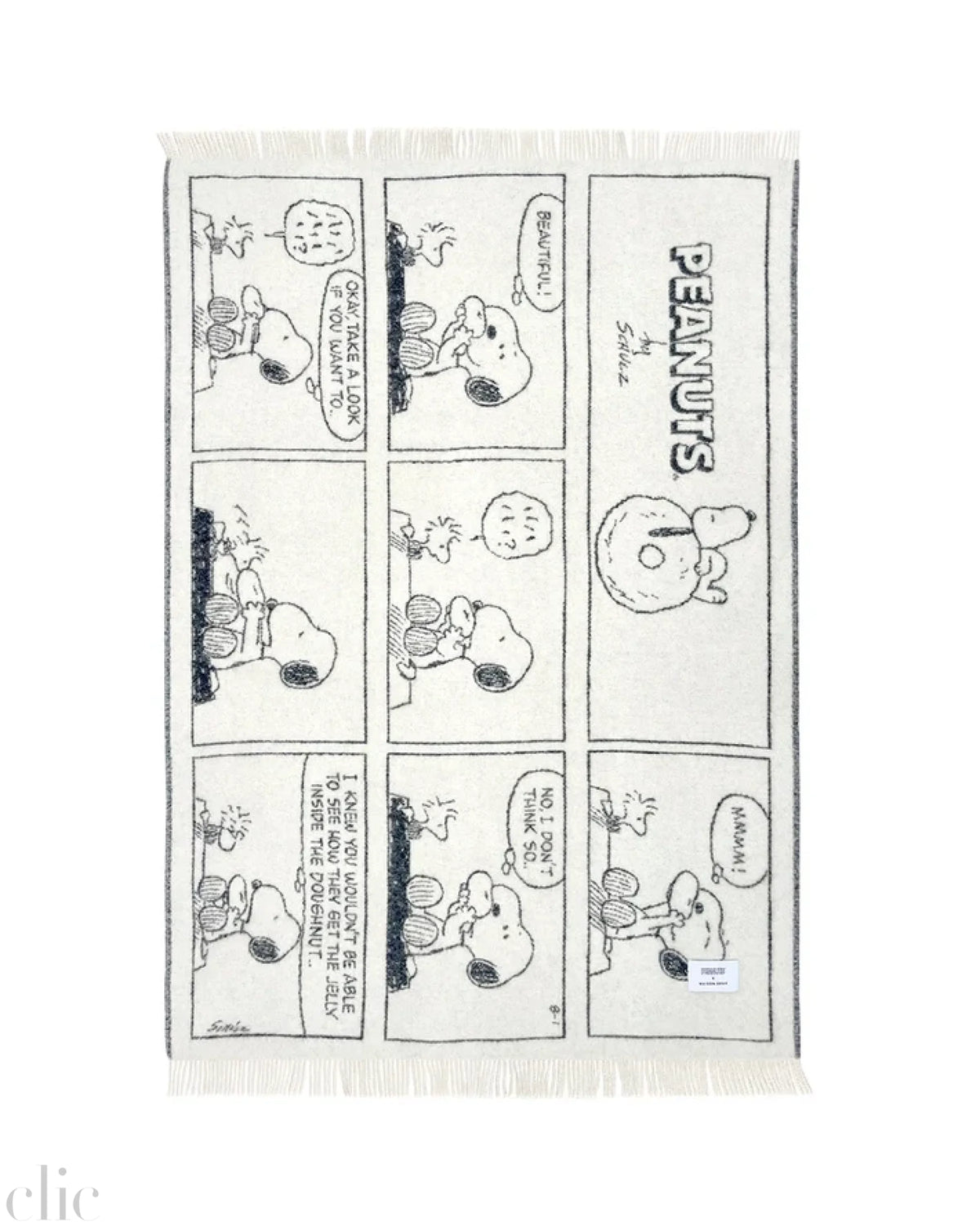 Peanuts Doughnut Comic Blanket, from Maison Deux