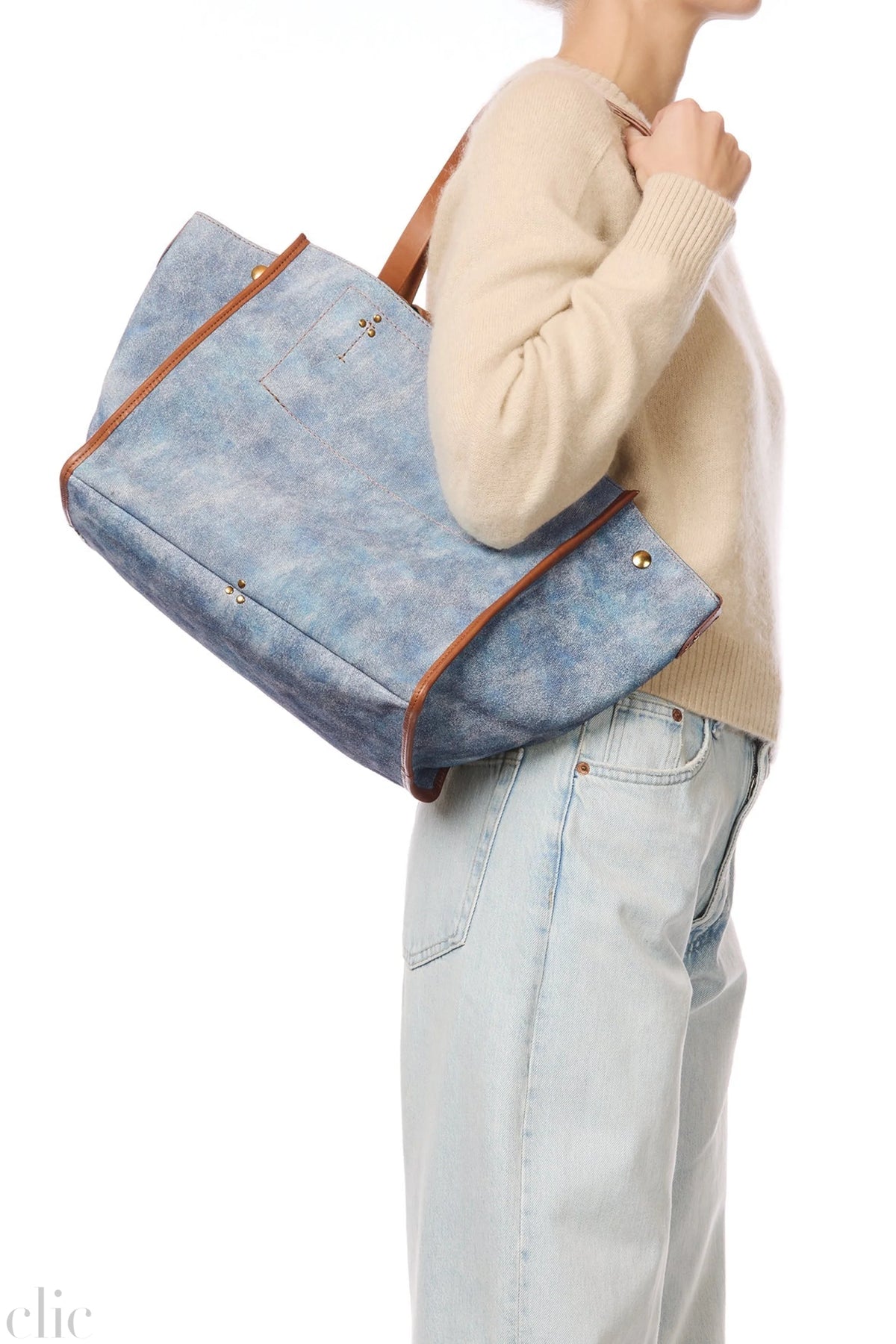 Leon M Washed Jeans Bag, from Jerome Dreyfuss