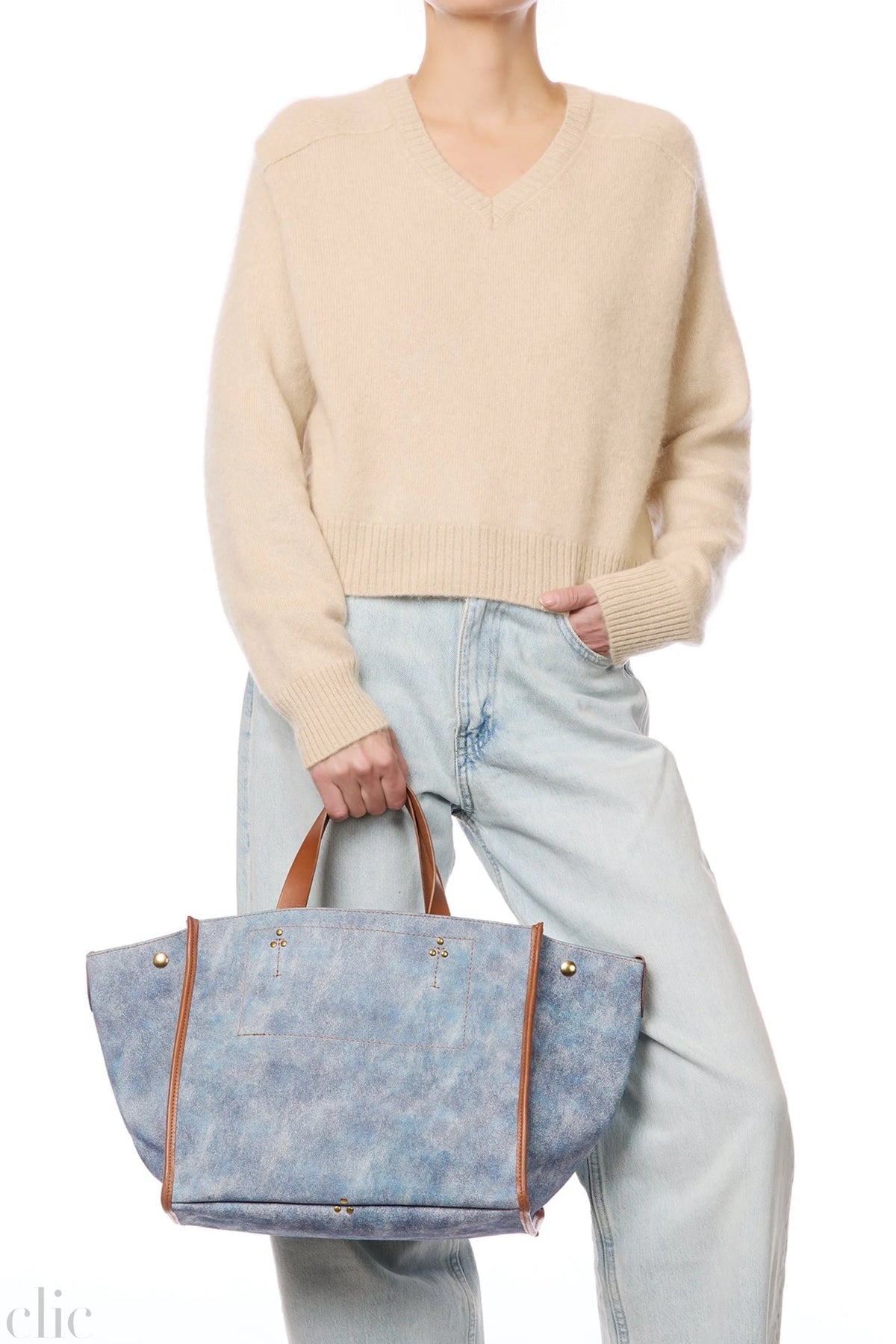 Leon M Washed Jeans Bag, from Jerome Dreyfuss
