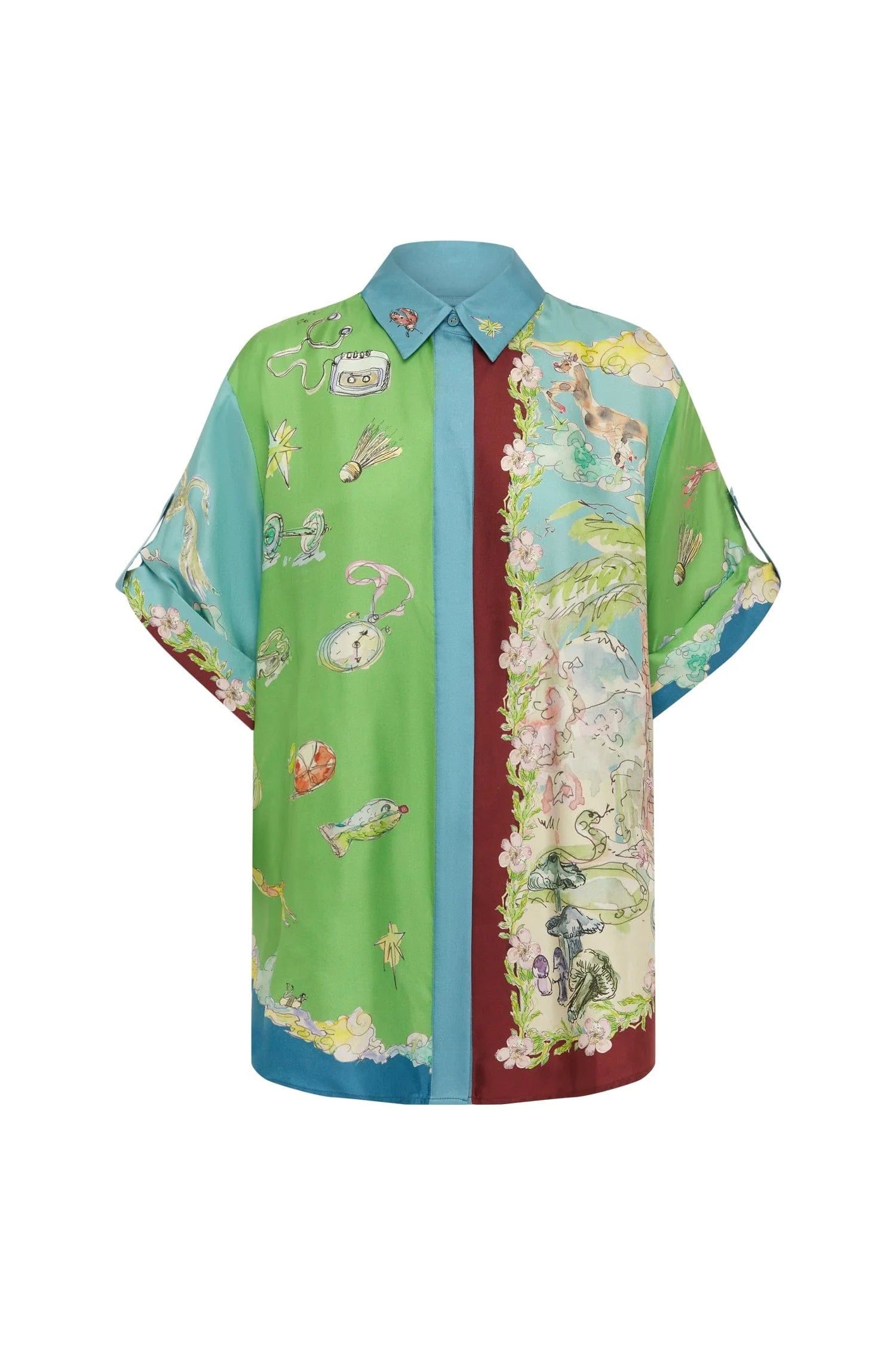 Daria Silk Shirt, from Alemais