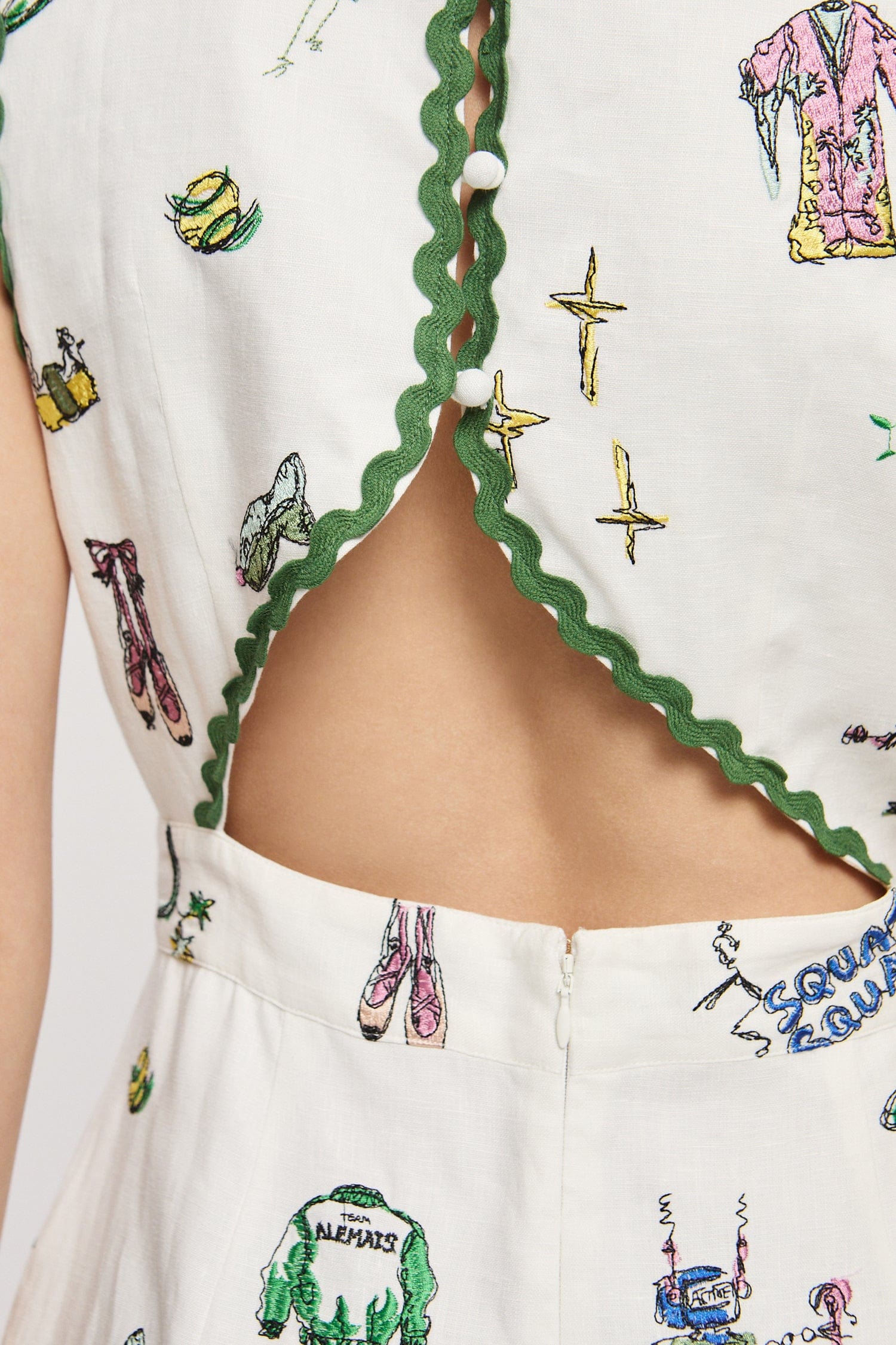 Play Embroidered Midi Dress, from Alemais