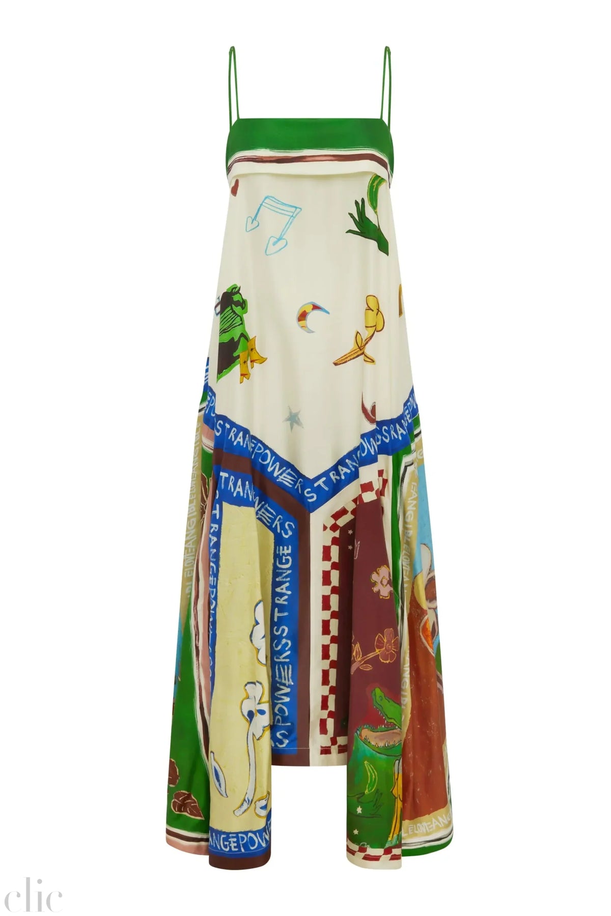 Tangible Love silk Midi Dress, from Alemais