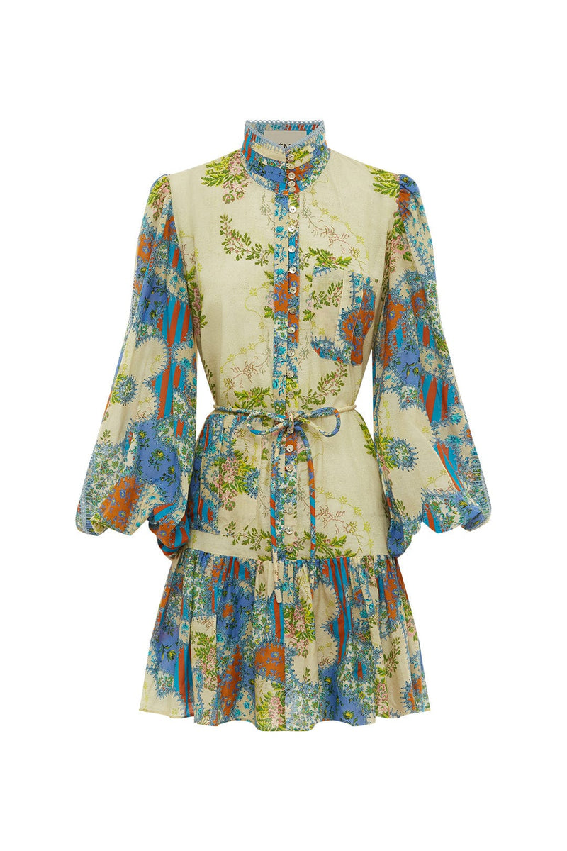 Skye Patchwork Mini Dress, from Alemais