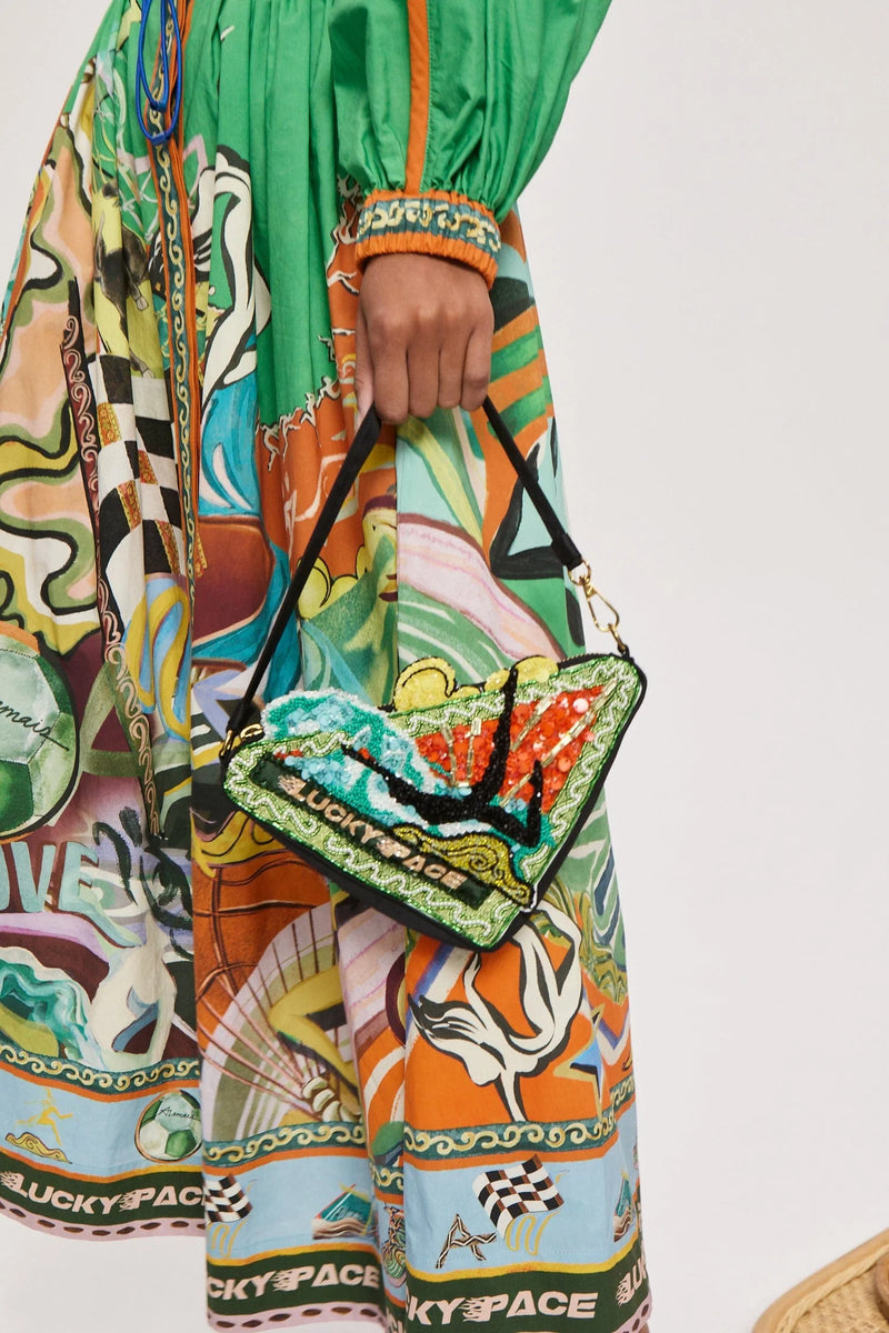Lucky Pace Shirtdress, from Alemais