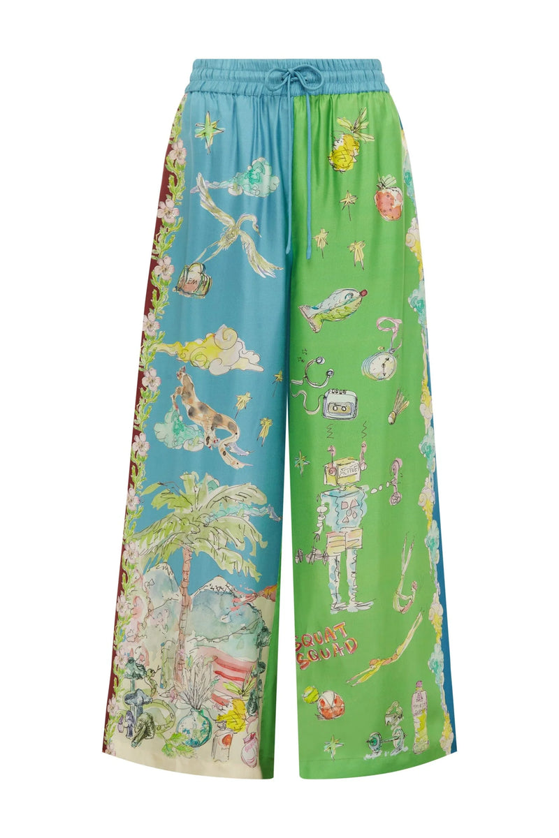 Daria Silk Pant, from Alemais
