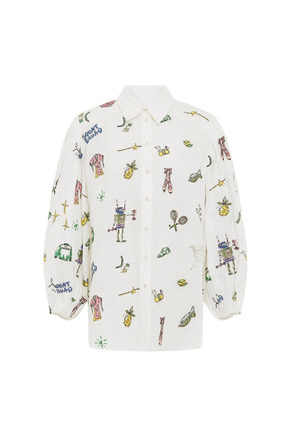 Play Embroidered Shirt, from Alemais