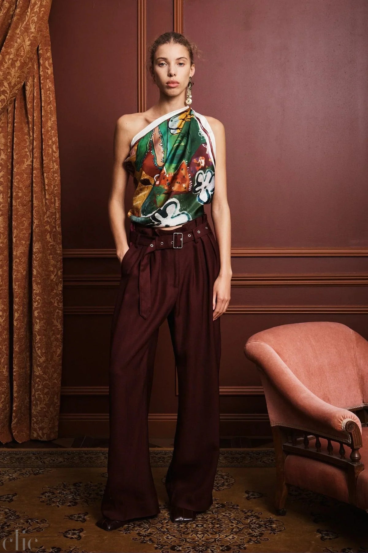 Mlak Silk Scarf, from Alemais
