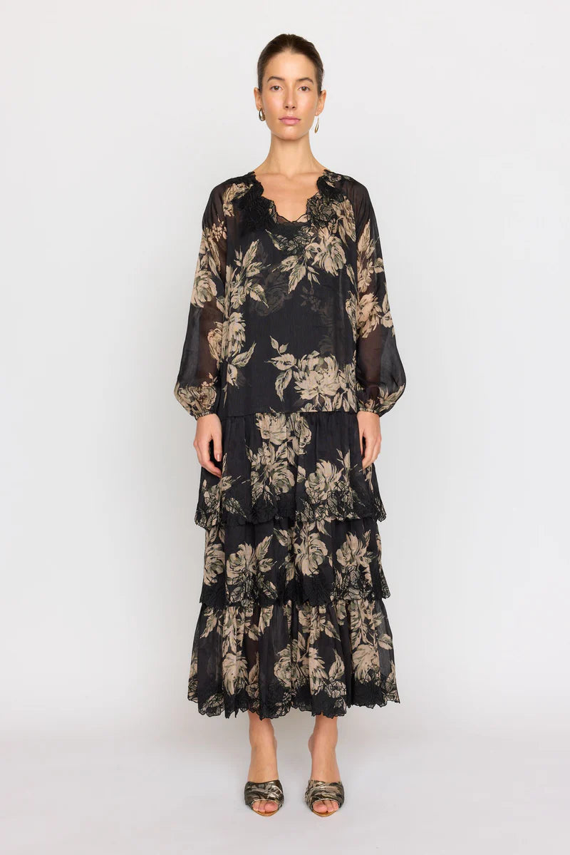 Anastasia Dress in Black Rose, from Christy Lynn