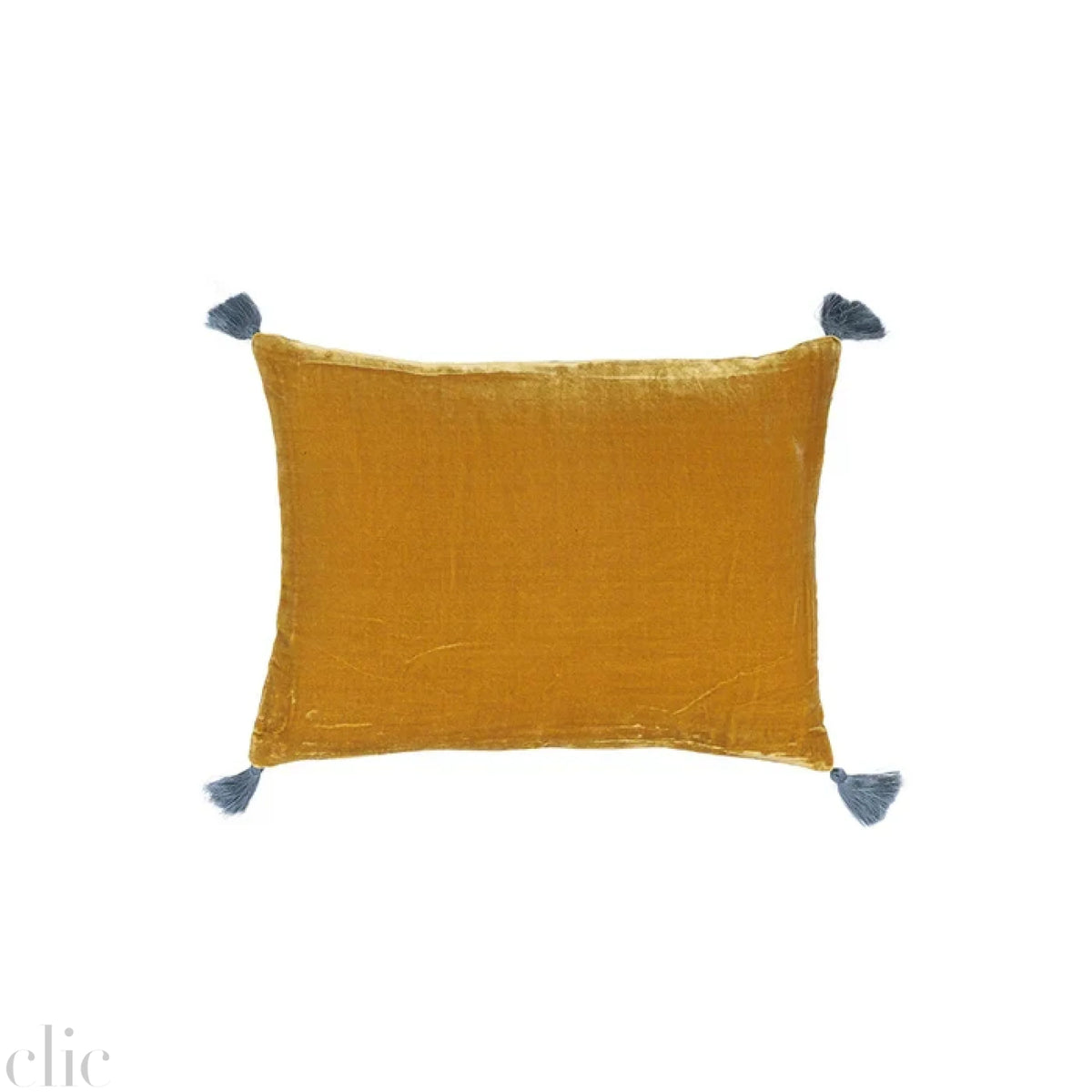 Goa Pompons Cushion in Antic Moss