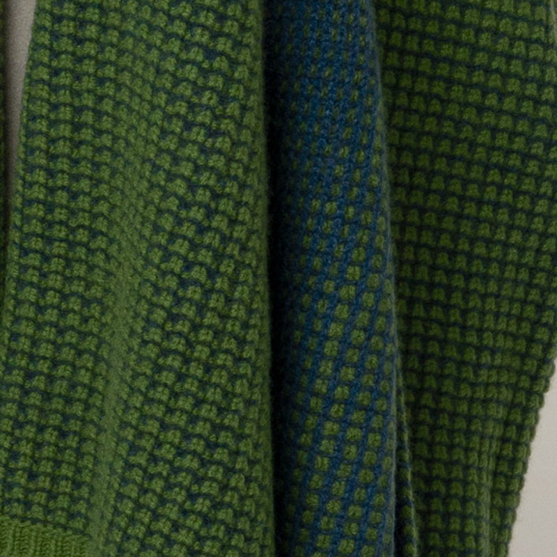 Waffle Knit Cashmere Throw, from Hangai Mountain Textiles