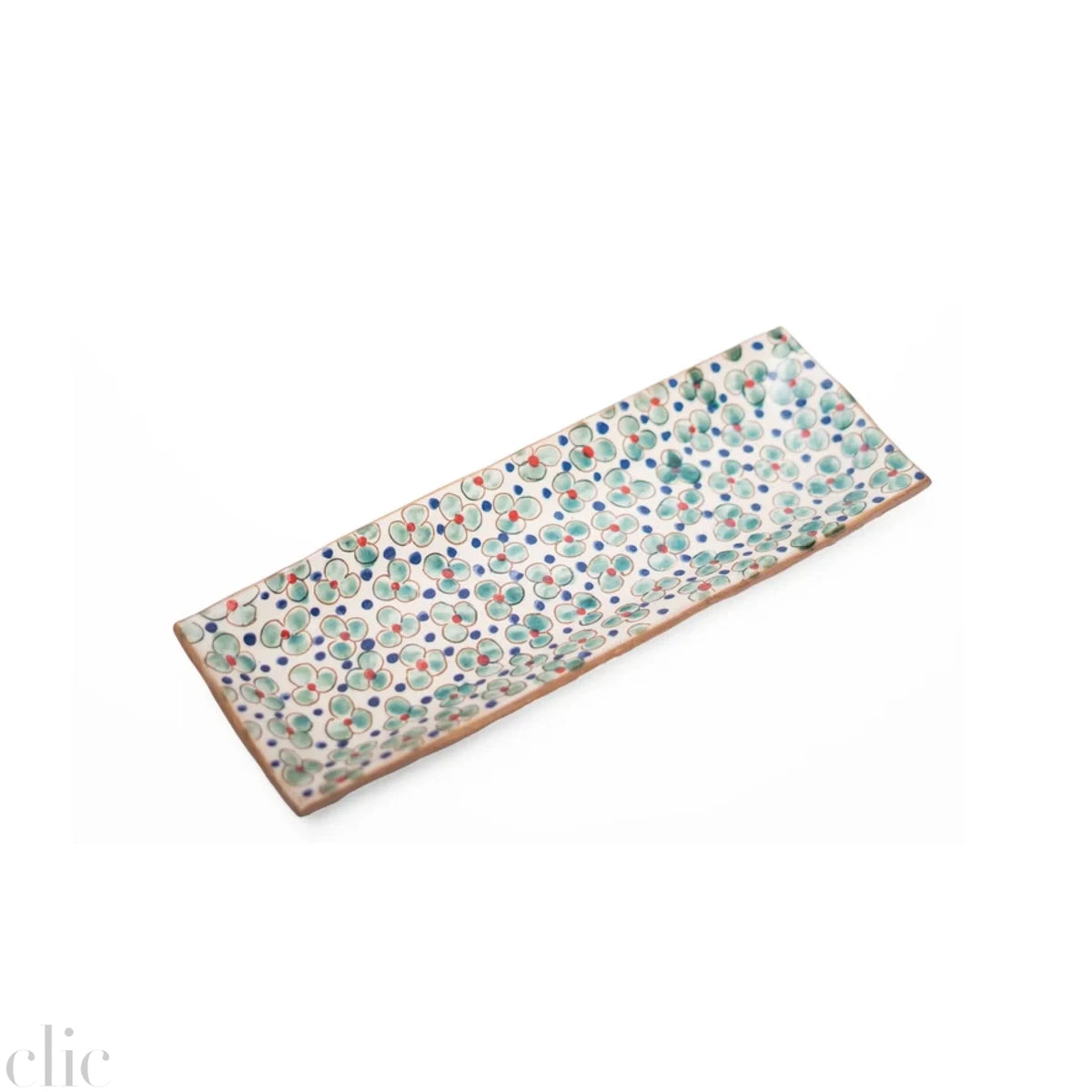 Long Blooms Ceramic Tray, from Kiliim